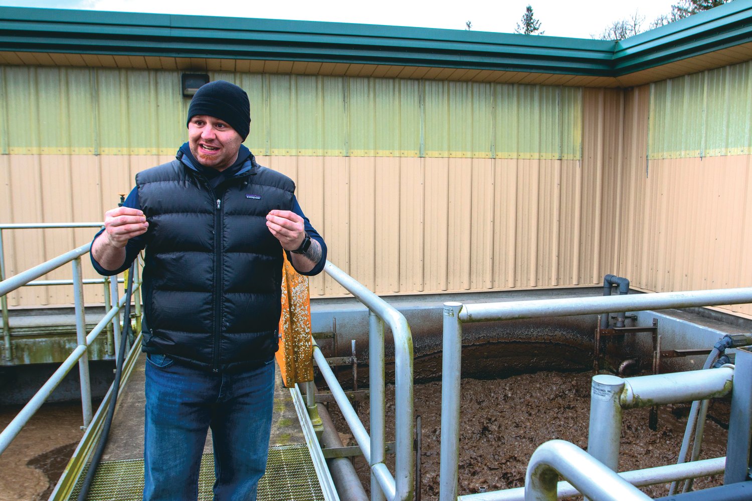 Tenino Mayor Wayne Fournier discusses the process in which wastewater is treated and his plans for how treated waste can be used as fertilizer in the future.